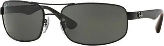 Ray-Ban Rb 3445 Zonnebrillen - Heren - Zonnebrillen - Zwart - 61 MM - Nylon - Accessoires