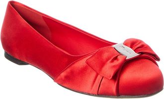 Ferragamo Varina Satin Flat