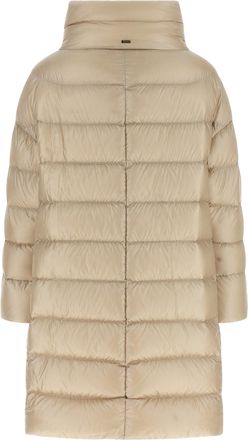 Herno Womens Beige Polyamide Coat Clothing