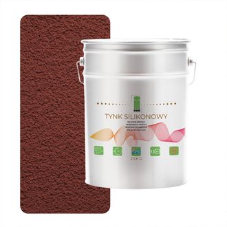 OEM Yeso De Silicona 3009 Para Fachada Exterior, Marr&oacute;n Rojizo, 1,5 Mm, 25 Kg