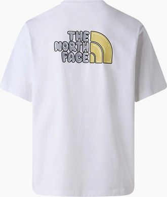 The North Face Mens The North Face Mens T Shirts Bubble Logo Relaxed Fit Crew Neck Summer Tee - White - Size: 36