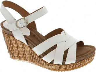 S&ouml;fft Womens Carlana Wedge Sandal In White
