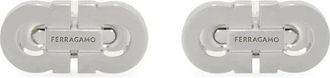 Ferragamo Silver Logo Toggle Jewelry - male - Ferragamo - Clips Bars - Gray - ONE SIZE - Accessories