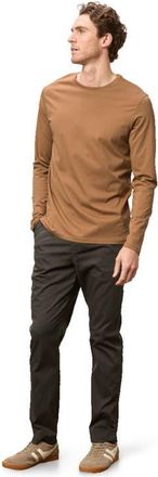 Pact Organic Cotton Softspun Long Sleeve Tee in Brown Sugar at Nordstrom, Size Xx-Large