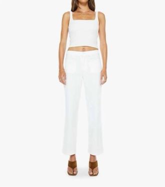 Mother Patch Pocket Mid Rise Maven Ankle Jeans In Totally Innocent