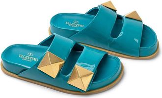 Valentino Leather Slide