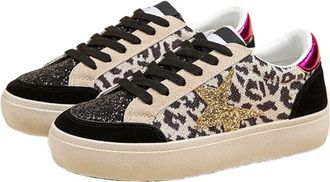 Generic Womens Lightweight Casual Sneakers Walking Skate Shoes Running Tennis Shoes Workout Gym Wear Sneakers Athletic Shoes(Black,5.5)