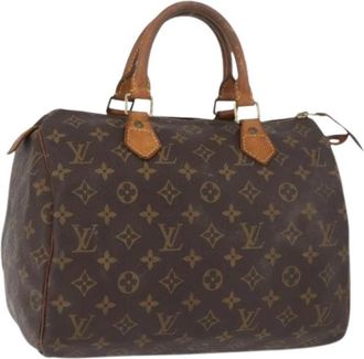 Louis Vuitton Pre-owned Speedy 30 Handtas - Dames - Vintage Handtas - Bruin - ONE Size - Leer - Vintage