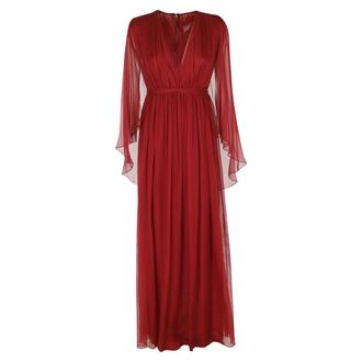 Alberta Ferretti Dames, Jurken, Rood, Maat: M Zijde