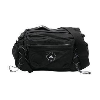 adidas by Stella McCartney Logo Bum Bag - female - Adidas by Stella McCartney - Outdoor Accessories - Black - ONE SIZE - Sport