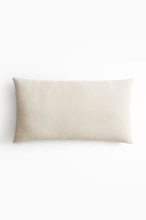H&M Kopfkissenbezug aus Baumwollmusselin - Hellbeige