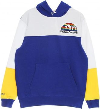 Mitchell & Ness Hoodie BA Fusion Fleece 2.0 Hardwood Classics Dennug - Heren - Hoodies - Blauw - XS - Hoodies & sweatvesten