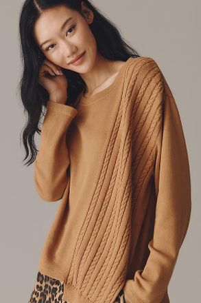 Wilt Crew-Neck Sweater Mix Sweatshirt