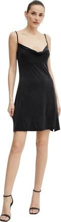 Versace Jeans Couture Mini A-lijn Jurk - Dames - Feestkleedjes - Zwart - L - Kleedjes