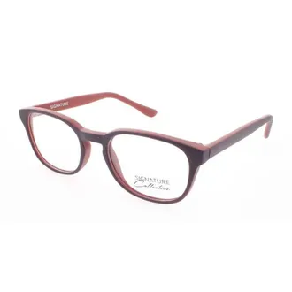 Signature Ladies Purple Rectangular Eyeglass Frames S7001PURRED45