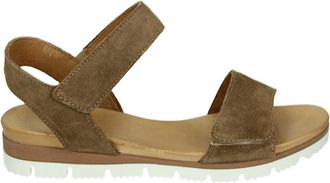 Aqa Aqa, Schoenen, Dames, Bruin, 37 EU, Su&egrave;de, A8900 Flat Sandal