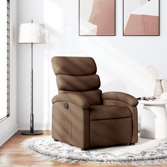 vidaXL Vidaxl - Sill&oacute;n Reclinable De Tela Marr&oacute;n