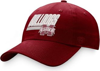 Top of the World Mens Top of the World Maroon Mississippi State Bulldogs Slice Adjustable Hat in Green at Nordstrom