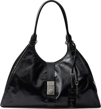 Prada Borsa tote grande in pelle - Nero
