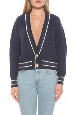 Alexia Admor Cathrine Knit Sweater in Navy Multi at Nordstrom Rack, Size X-Small