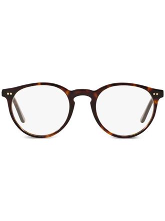 Polo Ralph Lauren round frame glasses - Brown