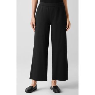 Eileen Fisher Ankle Wide Leg Pants in Black at Nordstrom Rack, Size Xx-Small