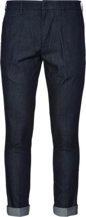 Dondup Joe Cotton Broeken - Heren - Vrijetijds broeken - Blauw - W31 - Katoen - Broeken