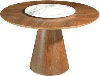 Angel Cerdá Mesa comedor redonda nogal giratoria