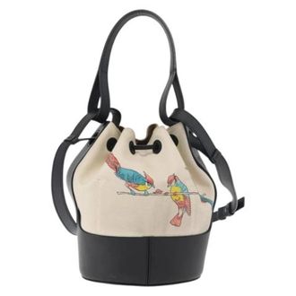 Loewe Pre-owned Leren Bucket Bag - Dames - Vintage Tas - Beige - ONE Size - Leer - Vintage
