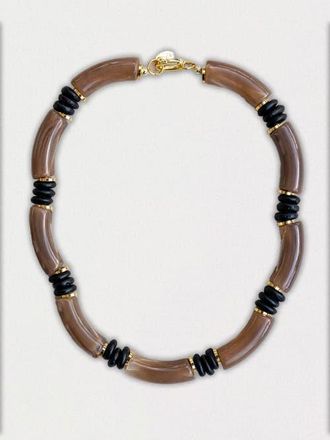By Lilla Rooftop Necklace in Brown at Nordstrom, Size 16