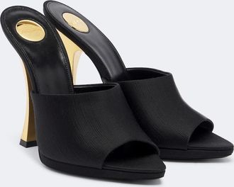 Saint Laurent Leon satin mules