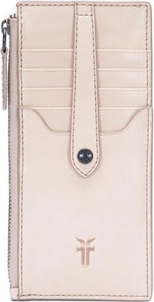 Frye Slim Leather Snap Card Wallet in Sand at Nordstrom Rack