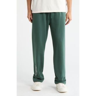 Malbon Golf Bon Script Embroidered Sweatpants in Hunter Green at Nordstrom, Size X-Large