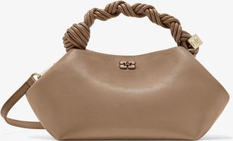 Ganni Coca Mocha Small Bou Bag in Brown