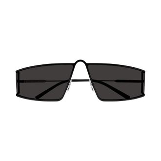 Saint Laurent SL606001 Rectangle Semi-Rim Sunglasses - Black
