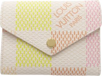 Louis Vuitton Multi-Color Peche Canvas Wallet (Tri-Fold) (Pre-Owned)