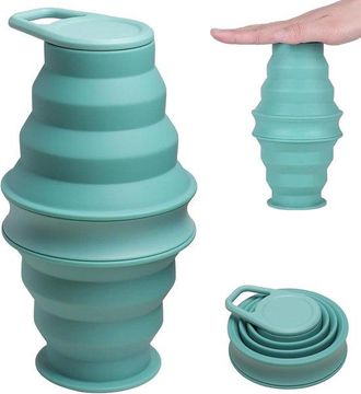 OEM 5 Botellas De Agua Plegables De Silicona, 500 Ml, Sin Bpa, Botella De Agua Plegable, Botella De Agua Deportiva Port&aacute;til Para Exteriores, Viaje