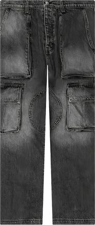 Nahmias Jeans cargo con applicazione logo - Nero