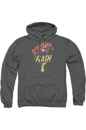 Gildan DC Comics Flash Desaturated Flash Adult Pull Over Hoodie / Hooded Sweatshirt