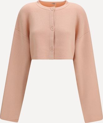 Toteme Cardigan corto girocollo con chiusura a bottoni Woman S