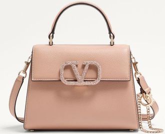 Valentino Garavani Small Vsling Handbag With Jewel Logo Wo