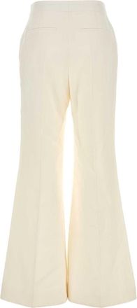 Givenchy Womens White Linen Wide-leg Pant - Ivory - Size EU 36 (Womens)