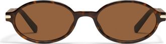 Quay Nevermind 54mm Round Sunglasses in Dark Tort/brown at Nordstrom