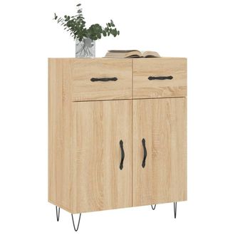 Berkfield Home Sideboard Sonoma Oak 69.5x34x90 cm Engineered Wood in Brown