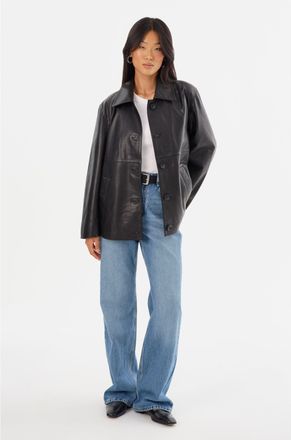 LaMarque Presley Leather Shacket