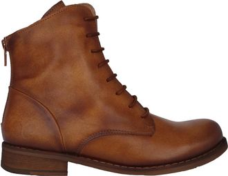 Felmini Beja Enkellaars - Dames - Veterlaarzen - Bruin - 42 EU - Leer - Schoenen