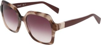 Liu Jo Lj 811S Zonnebril - Dames - Zonnebrillen - Bruin - 55 MM - Accessoires