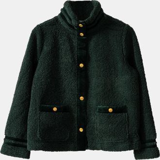Joules Womens Fleur Jacket in Dark Green - Size 16 UK