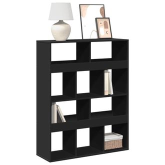 Berkfield Home Bookcase Black 100x33x125.5 cm Engineered Wood