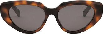 Celine CL40286F53A Cat-Eye Tortoiseshell Sunglasses - Brown